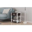 Тумба универсальная Ferrum-decor Вивьен 1/2 50x41x40 белый ДСП Венге 16мм (XK00084)