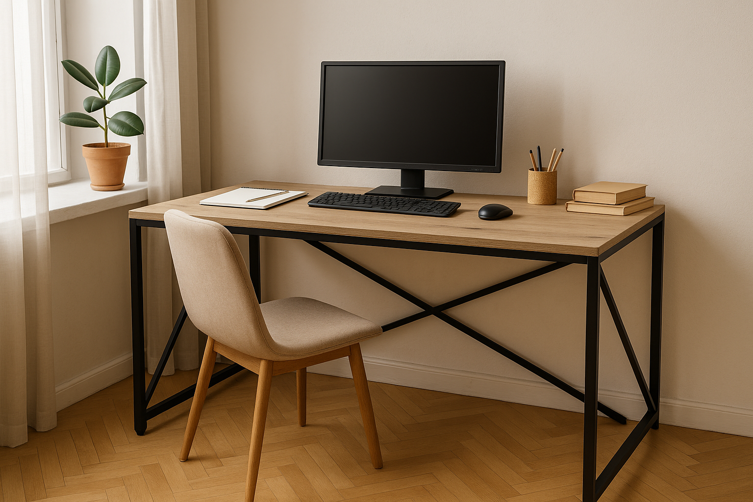 Домашній офіс без перевантаження: компактні меблі Ferrum Decor