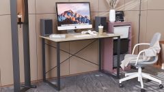 Комп'ютерний стіл Ferrum-decor Дейв 75x100x60 чорний ДСП Дуб Сонома 16мм