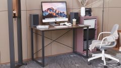 Письменный стол Ferrum-decor Дейв 75x100x70 черный ДСП Дуб Сонома Трюфель 16мм