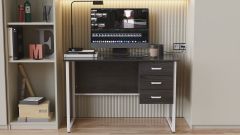 Комп'ютерний стіл Ferrum-decor Гаррі 75x140x70 білий ДСП Венге 16мм