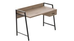 Письмовий стіл з ящиками Ferrum-decor Оскар 750x1200x600 метал Чорний ДСП Артізан 16 мм (OSK0002)