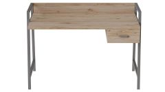 Письмовий стіл Ferrum-decor Комфорт 750x1000x600 Сірий метал ДСП Дуб Артізан 32 мм (KOMF009)