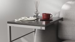 Столик приставной Терри Ferrum-decor 650x440x330 Серый металл ДСП Сосна Кембра 16 мм (TERR017)
