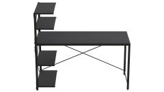 Комп'ютерний стіл Ferrum-decor Джек 75x140x60 Чорний ДСП Венге (DJEK0024)