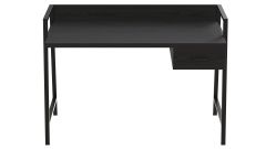 Письмовий стіл Ferrum-decor Комфорт 750x1200x600 Чорний метал ДСП Венге Магія 32 мм (KOMF024)