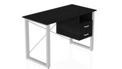 Письменный стол с ящиками Ferrum-decor Оскар  750x1200x600 металл Белый ДСП Сосна Кембра 16 мм (OSK0010)