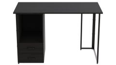 Комп'ютерний стіл Ferrum-decor Отто 75x120x60 чорний ДСП Венге 16мм