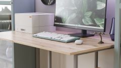 Комп'ютерний стіл Ferrum-decor Гаррі 75x140x70 сірий ДСП Дуб Артізан 16мм