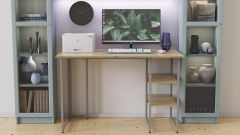Письменный стол Ferrum-decor Кевин 75x100x60 серый ДСП Дуб Сонома 16мм