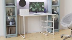 Комп'ютерний стіл Ferrum-decor Кевін 75x120x70 білий ДСП Біле 16мм