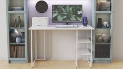Комп'ютерний стіл Ferrum-decor Кевін 75x100x70 білий ДСП Біле 16мм