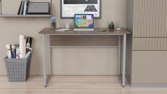 Письменный стол Ferrum-decor Коди 75x120x70 серый ДСП Дуб Сонома Трюфель 16мм