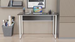 Комп'ютерний стіл Ferrum-decor Коді 75x100x70 білий ДСП Венге 16мм