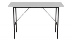 Стол письменный Line Тайм Ferrum-decor 750x1200x500 Черный металл ДСП Белый 16 мм (TIME115)