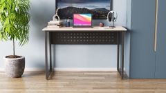 Комп'ютерний стіл Ferrum-decor Майк 75x120x70 чорний ДСП Дуб Артізан 16мм