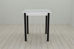 Стол кухонный Ferrum-decor Диего 75x80x80 Черный ДСП Белое 16мм (DIE0001)