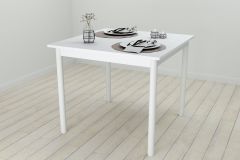 Стол кухонный Ferrum-decor Агата 75x80x80 Белый ДСП Белое 16мм (AGA0036)