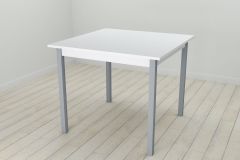 Стол кухонный Ferrum-decor Диего 75x80x80 Серый ДСП Белое 16мм (DIE0057)
