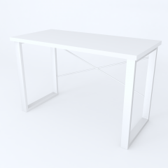 Письмовий стіл Ferrum-decor Драйв 750x1400x600 Білий метал ДСП Білий 32 мм (DRA183)