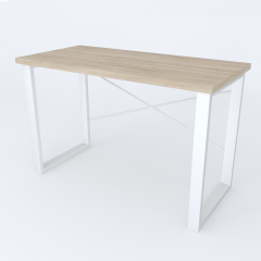 Письменный стол Ferrum-decor Драйв 750x1000x700 Белый металл ДСП Дуб Сонома 32 мм (DRA207)