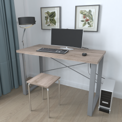 Письменный стол Ferrum-decor Драйв 750x1000x600 Серый металл ДСП Дуб Сонома Трюфель 32 мм (DRA138)