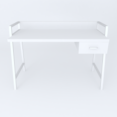 Письмовий стіл Ferrum-decor Комфорт 750x1000x600 Білий метал ДСП Білий 32 мм (KOMF015)