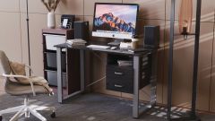 Письменный стол с ящиками Ferrum-decor Оскар  750x1400x600 металл Белый ДСП Сосна Кембра 16 мм (OSK0031)