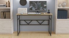 Комп'ютерний стіл Ferrum-decor Раян 75x100x60 чорний ДСП Дуб Сонома 16мм