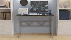 Компьютерный стол Ferrum-decor Раян 75x120x60 серый ДСП Сосна Кембра 32мм