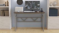 Комп'ютерний стіл Ferrum-decor Раян 75x100x70 сірий ДСП Дуб Сонома Труфель 16мм