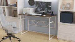 Письменный стол Ferrum-decor Раян 76x100x60 белый ДСП Дуб Сонома Трюфель 32мм
