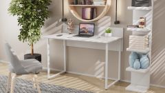 Письменный стол Ferrum-decor Скай 75x140x60 белый ДСП Белое 16мм