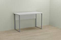 Письменный стол Ferrum-decor Курт 76x140x60 серый ДСП Белое 32мм