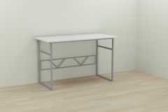 Письменный стол Ferrum-decor Раян 75x100x70 серый ДСП Белое 16мм