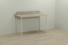 Письменный стол Ferrum-decor Скай 75x120x60 белый ДСП Дуб Сонома 16мм