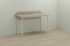 Письменный стол Ferrum-decor Скай 76x140x60 белый ДСП Дуб Сонома 32мм