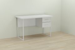 Комп'ютерний стіл Ferrum-decor Дакота 75x120x60 білий ДСП Біле 32мм