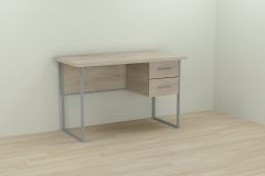 Письменный стол Ferrum-decor Дакота 76x140x60 серый ДСП Дуб Сонома 32мм