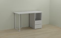 Письменный стол Ferrum-decor Отто 75x140x60 белый ДСП Белое 16мм