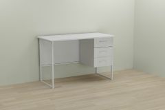 Письменный стол Ferrum-decor Гарри 75x120x60 белый ДСП Белое 16мм