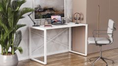 Письменный стол Ferrum-decor Серии Конект 75x120x600 белый ДСП Белое 16мм